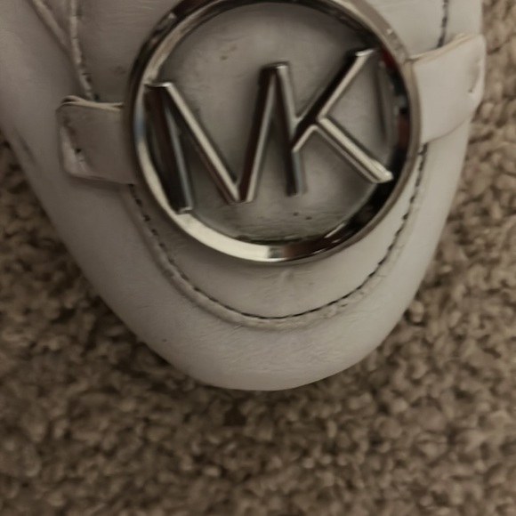 White Leather Michael Kors Flats - Picture 7 of 7